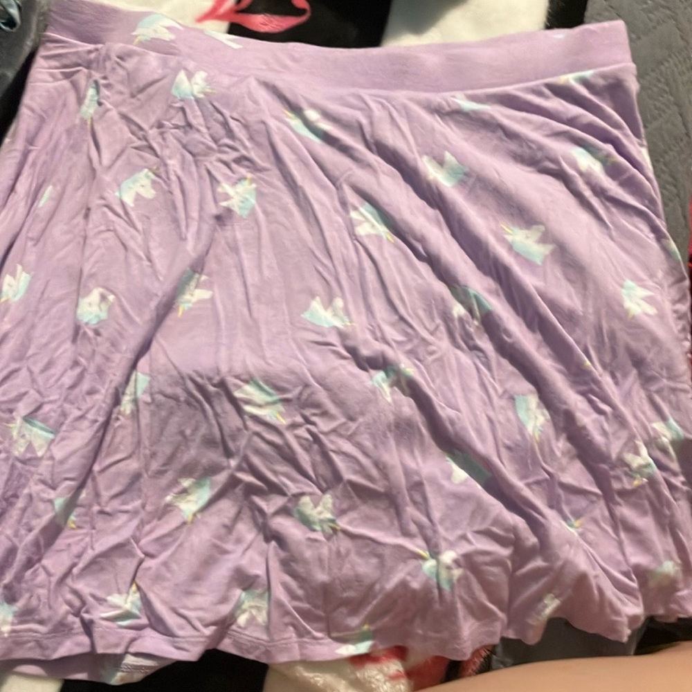 Wonder Nation Purple Mini Skater Skirt for Casual Wear